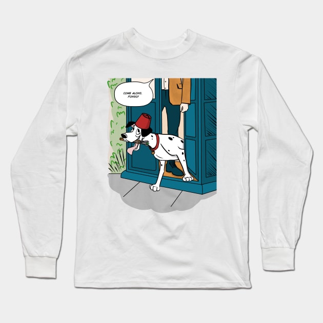 Come Along Pongo Long Sleeve T-Shirt by Scribble Creatures